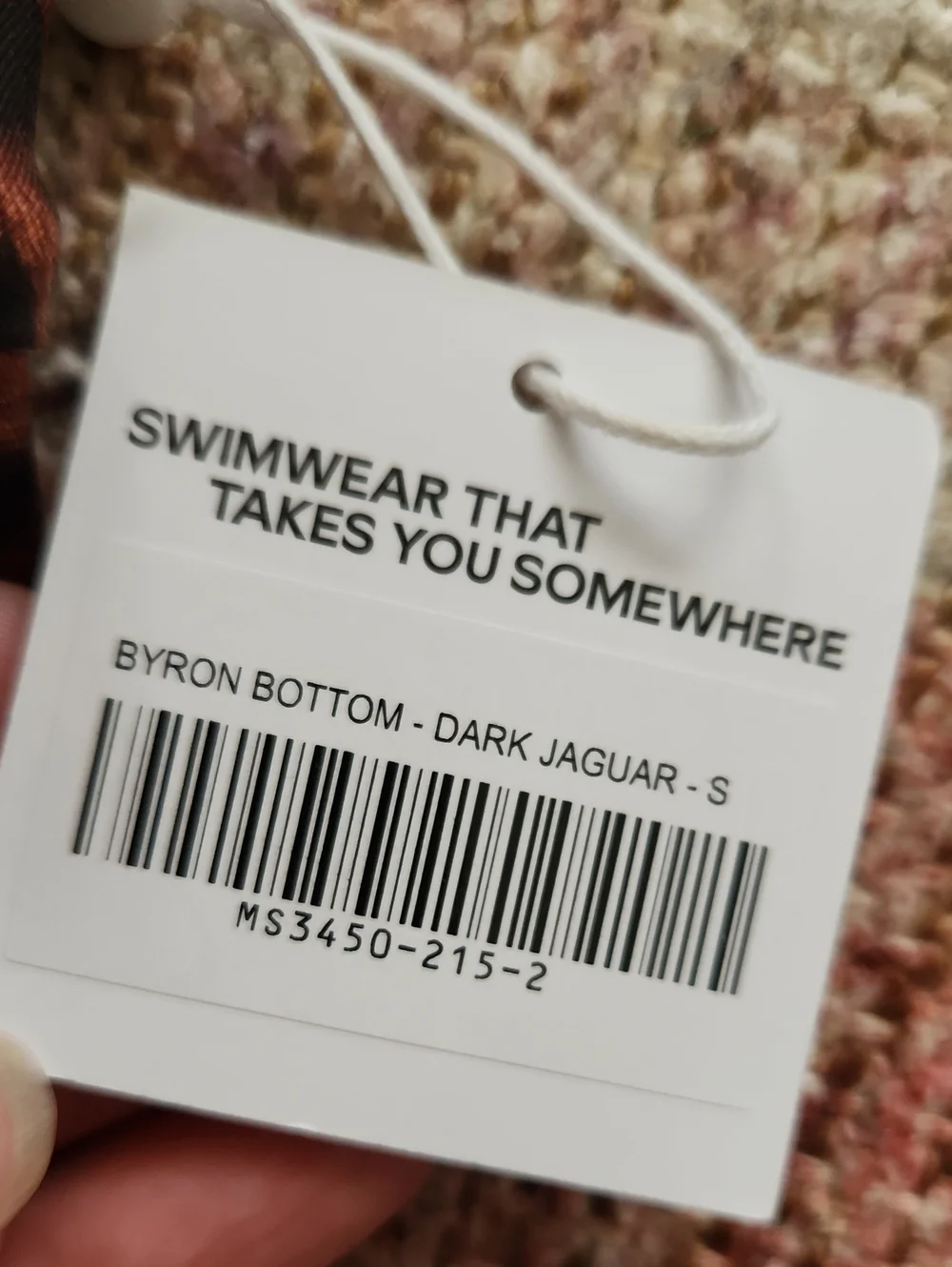 Nwt- Monday Swimwear Byron Bottom Dark Jaguar Size Small